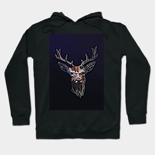 Low poly Deer Hoodie